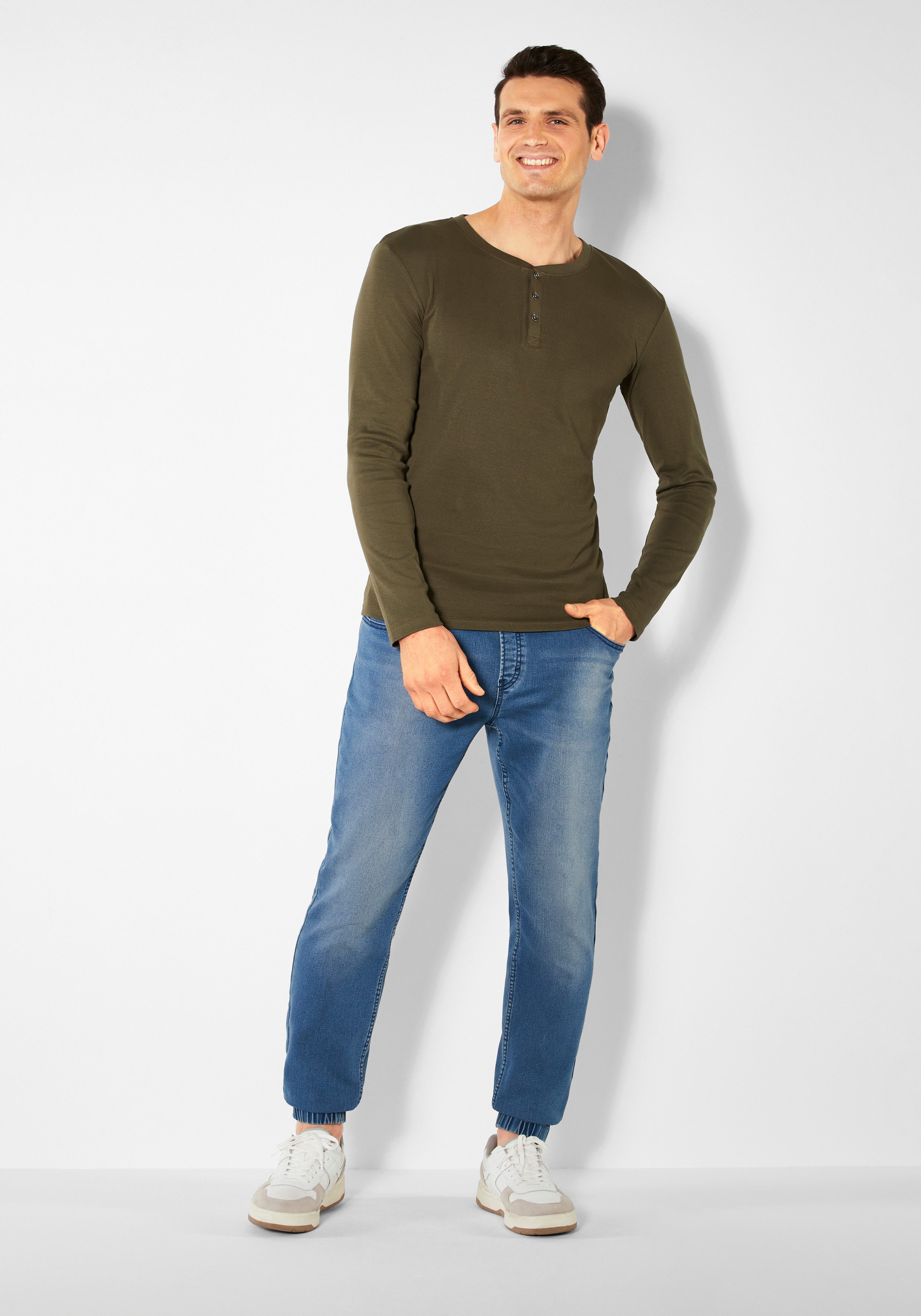 H.I.S Langarmshirt mit aufwendiger Knopfleiste