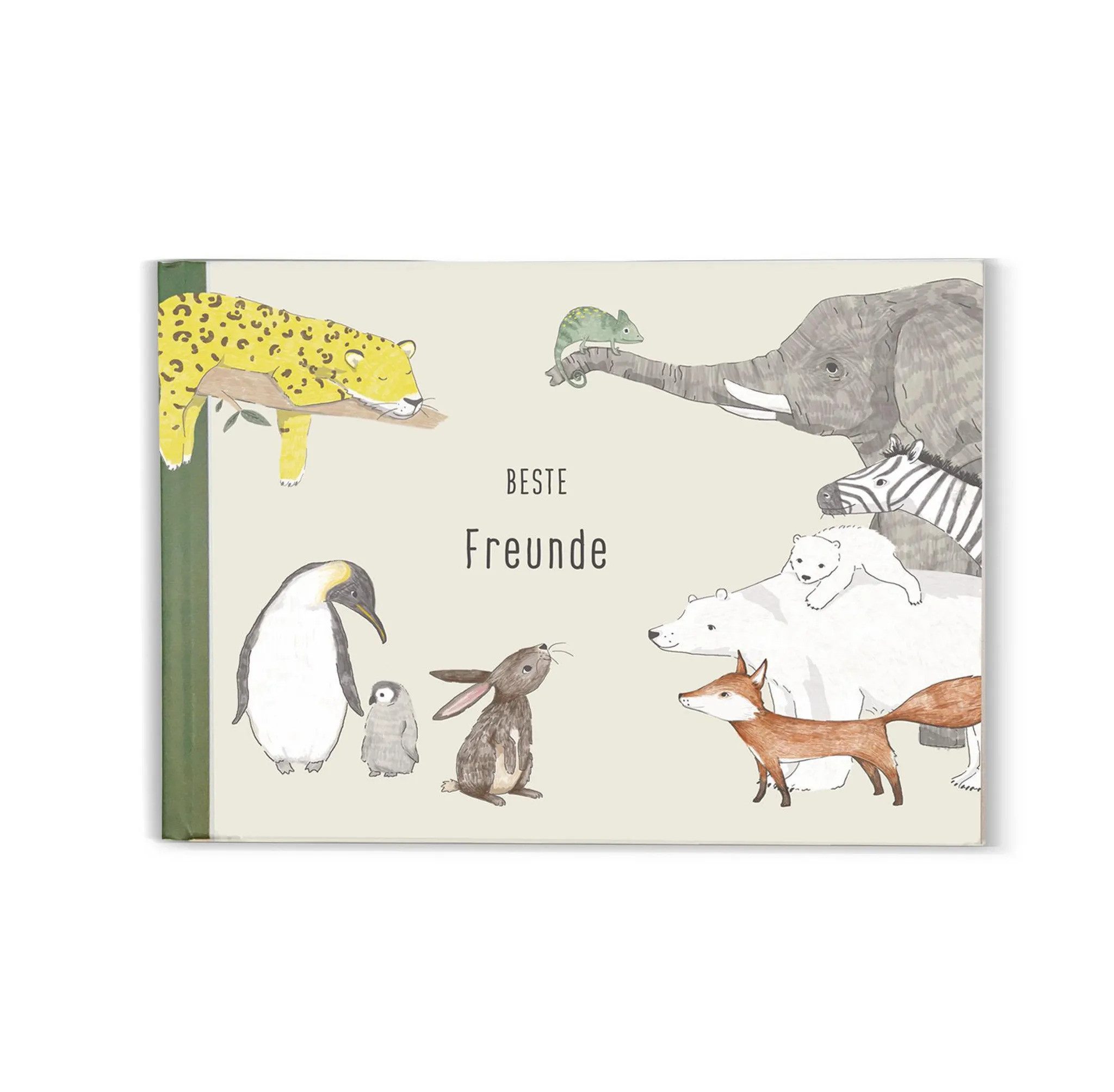 scriptum Freundebuch für Kinder - „Die besten Freunde der Tiere der Welt“ - Freundschaftsbuch für Kindergarten & Grundschule -, 96 Seiten Hardcover DIN A5