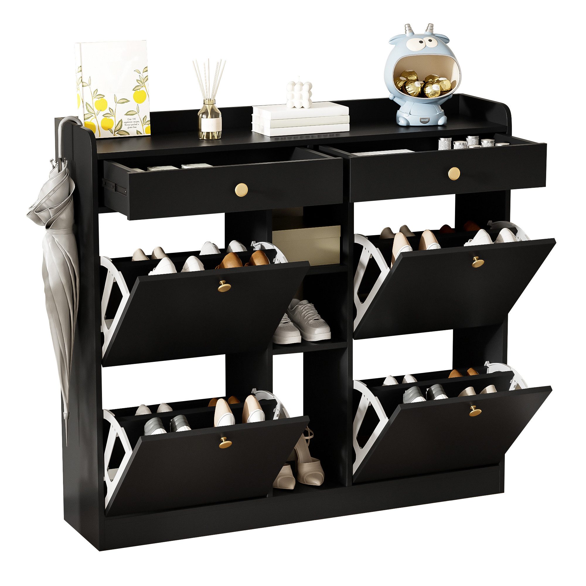 MODFU Schuhschrank Schuhschrank mit minimalistischen Design günstig online kaufen