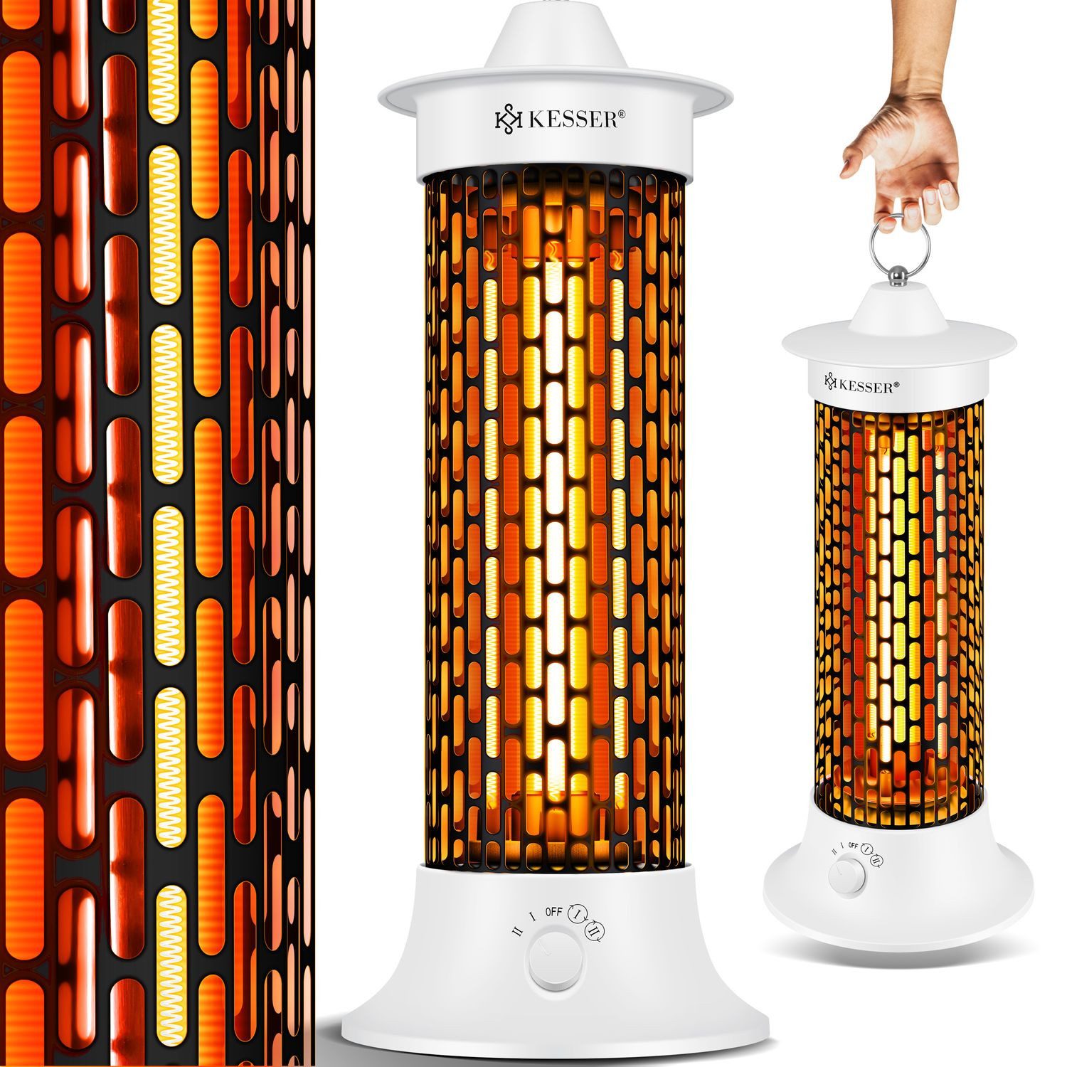 KESSER Heizgerät, Standheizstrahler Infrarotheizung, 1200W Heizstrahler Ene günstig online kaufen