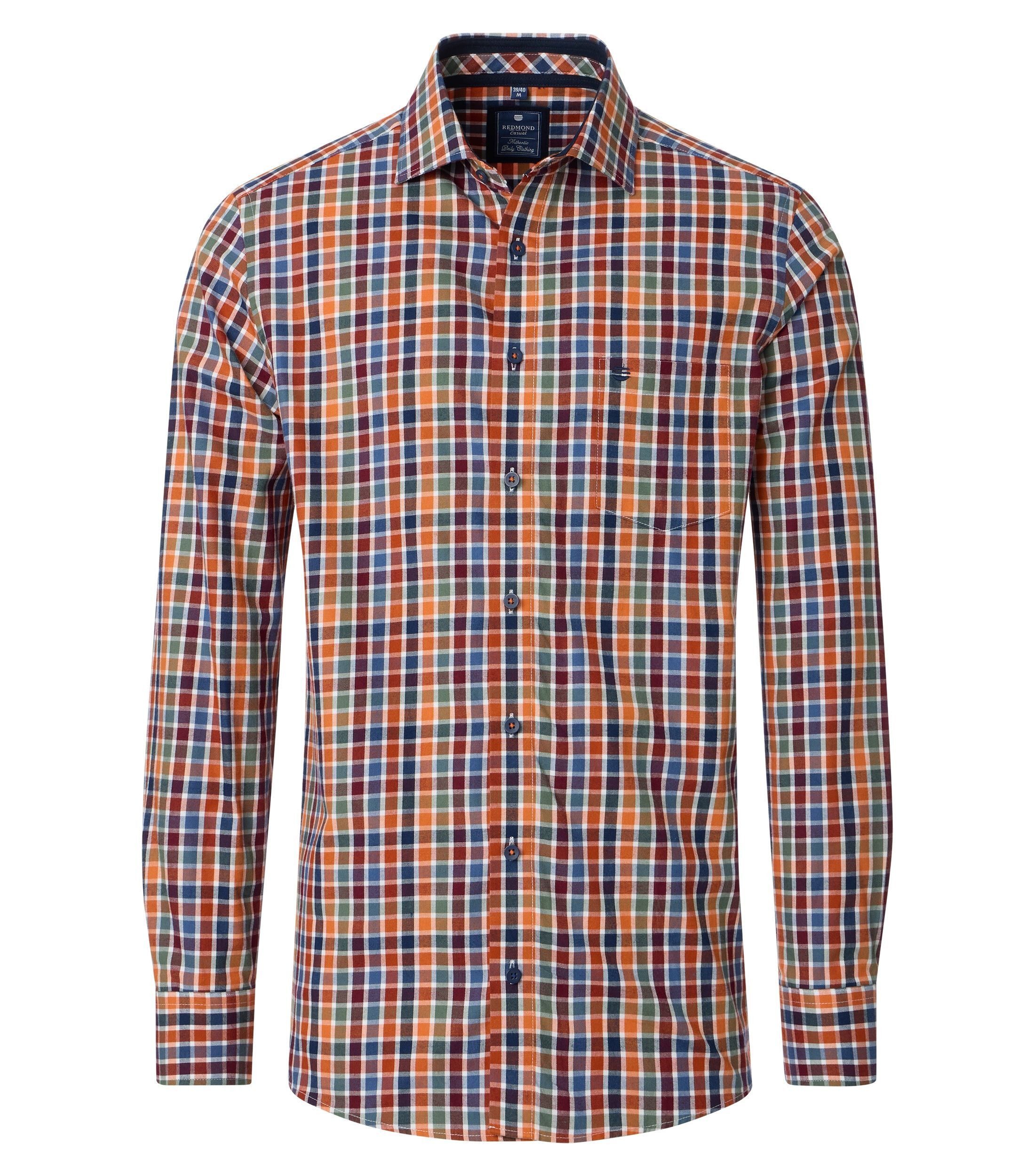 Langarmhemd kariert Comfort Fit