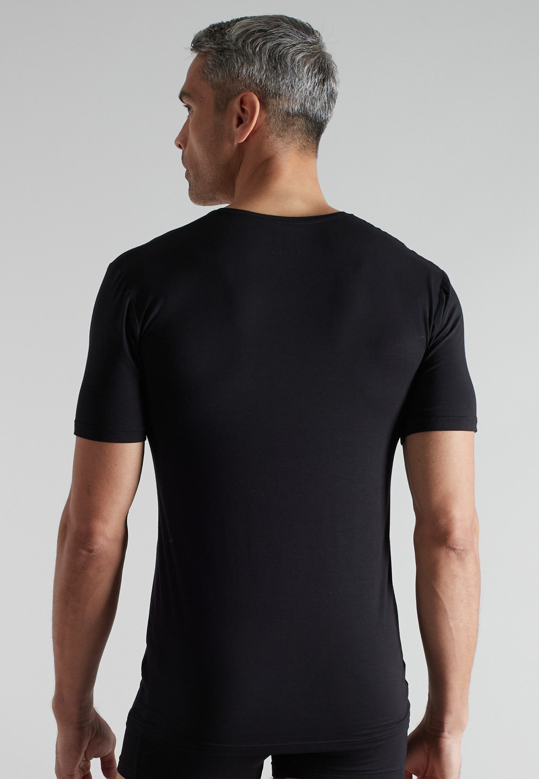CECEBA Unterziehshirt CECEBA Herren Shirt schwarz uni (1-St)