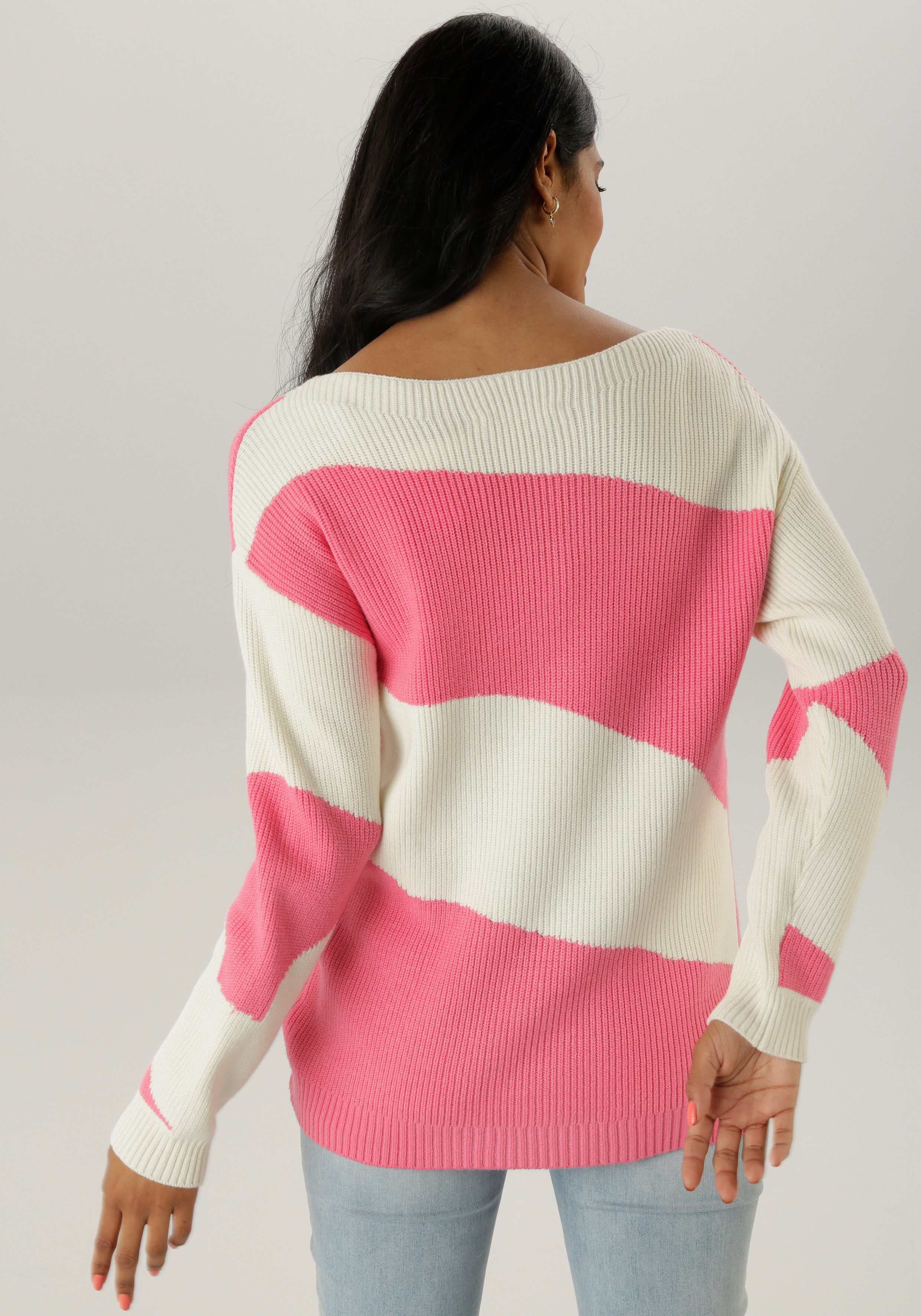 Aniston SELECTED Strickpullover aus weichem Grobstrick günstig online kaufen