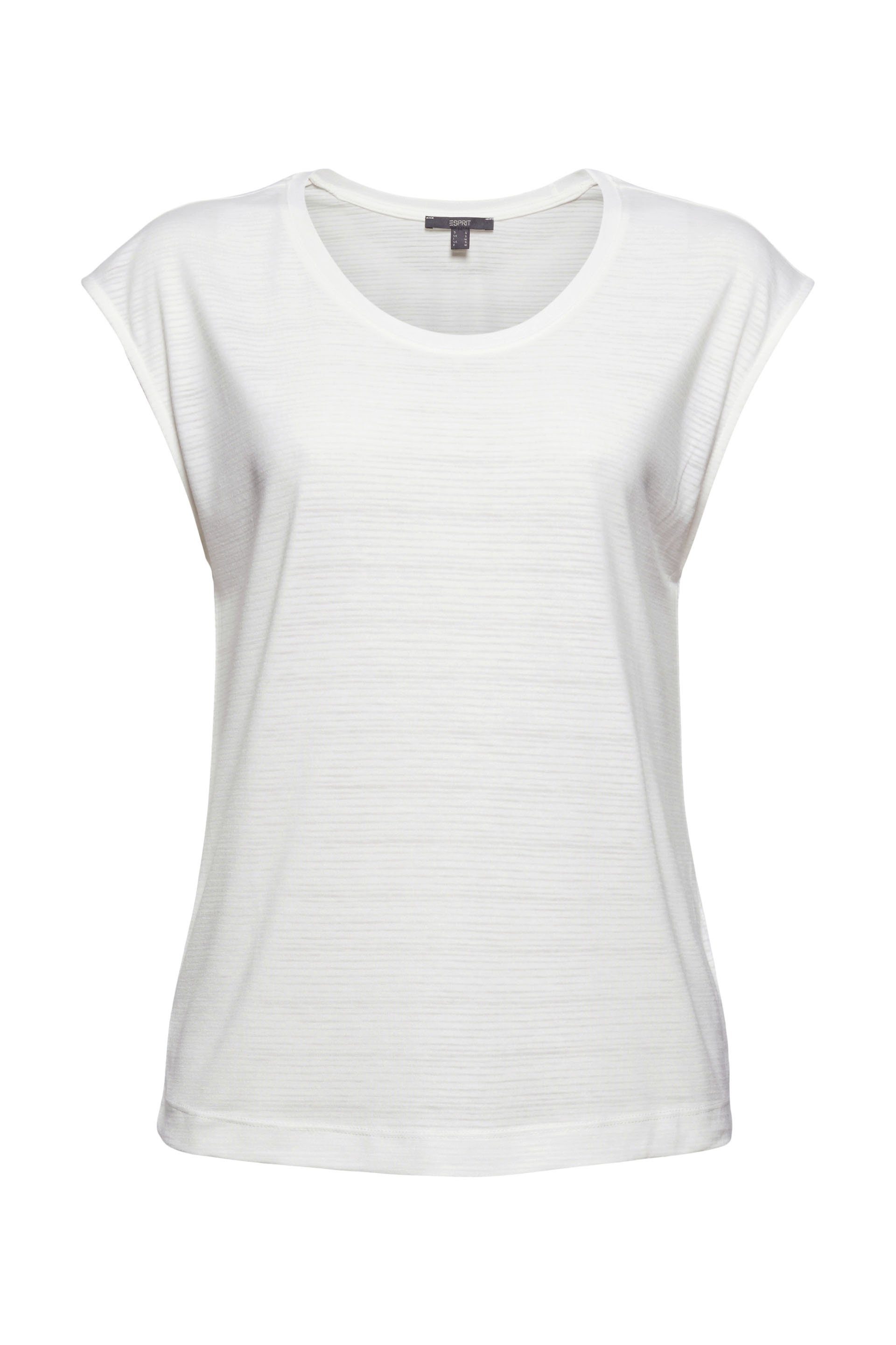 Esprit T-Shirt Shirt mit Ausbrenner-Muster