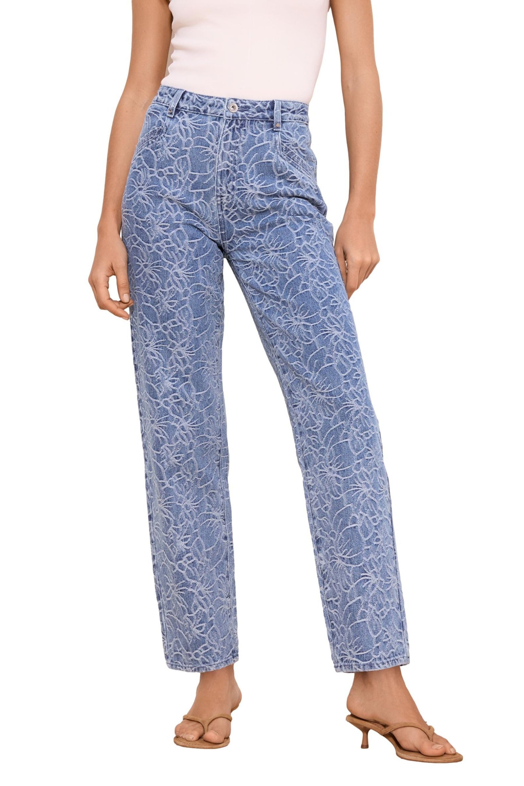 Straight-Jeans Lipsy verkürzte Jeans mit geradem Bein, Regular