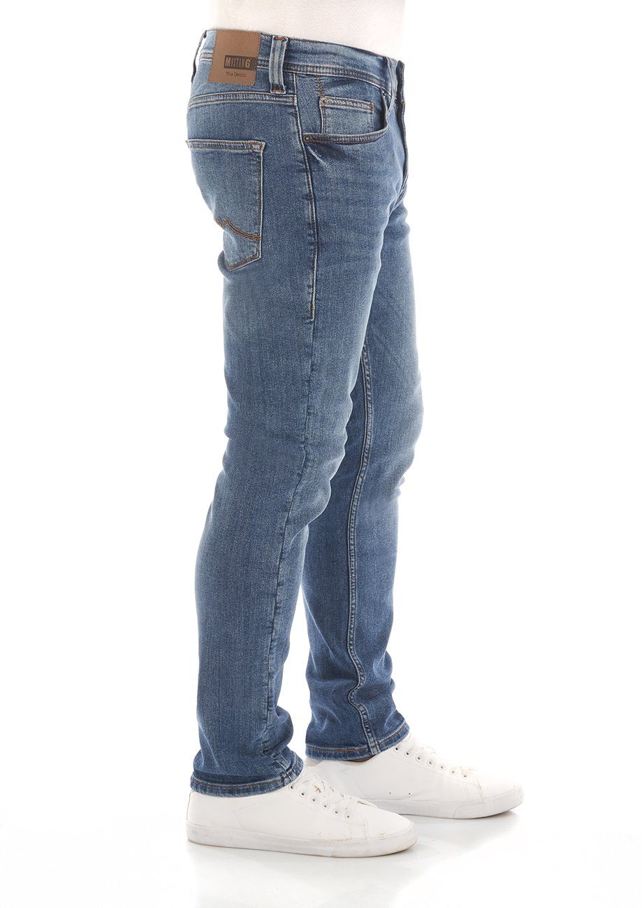 Hose Vegas BLUE (5000-313) Herren Slim Fit MUSTANG Slim-fit-Jeans Jeanshose Denim mit Stretch DENIM