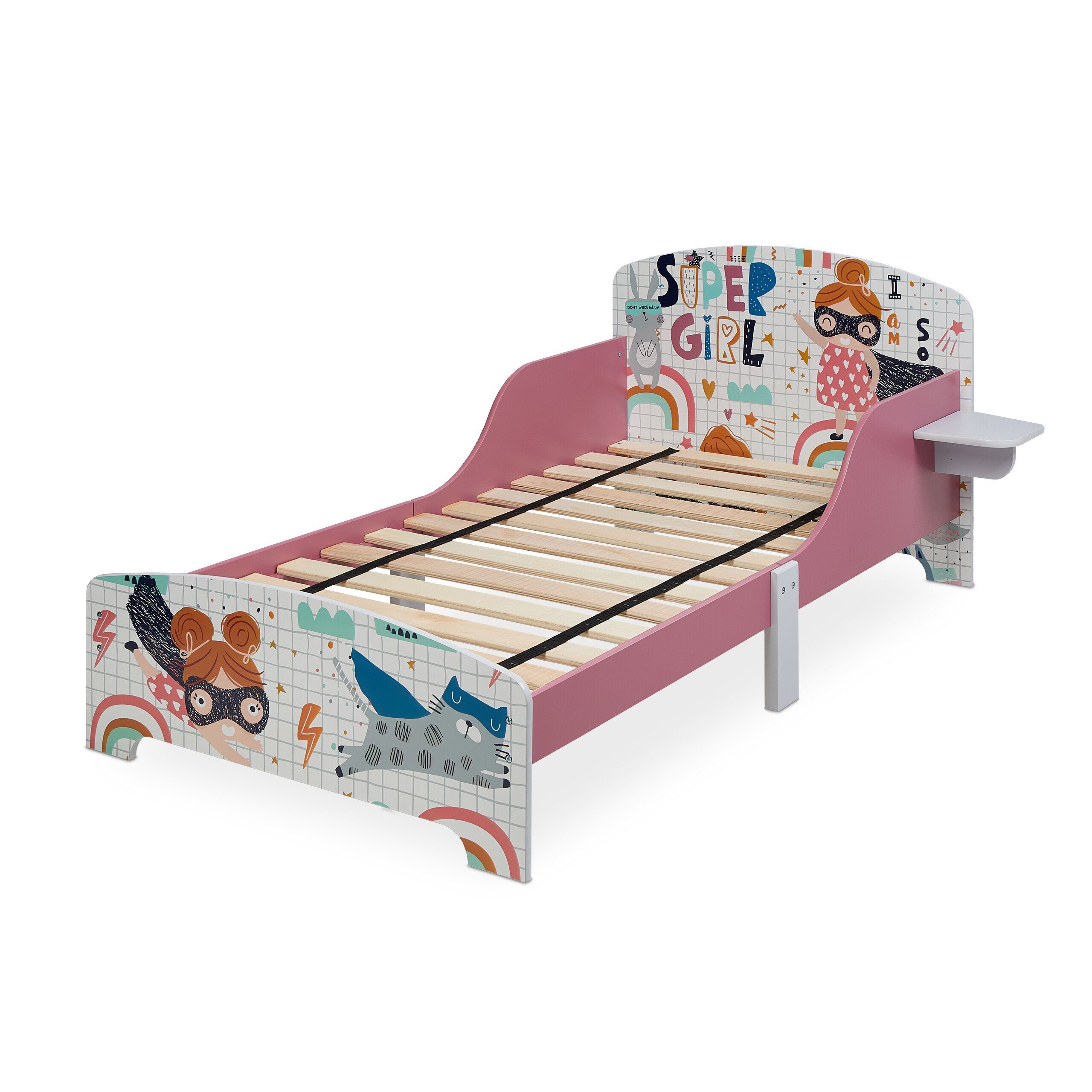 relaxdays Kinderbett Superheldin mit Ablage günstig online kaufen