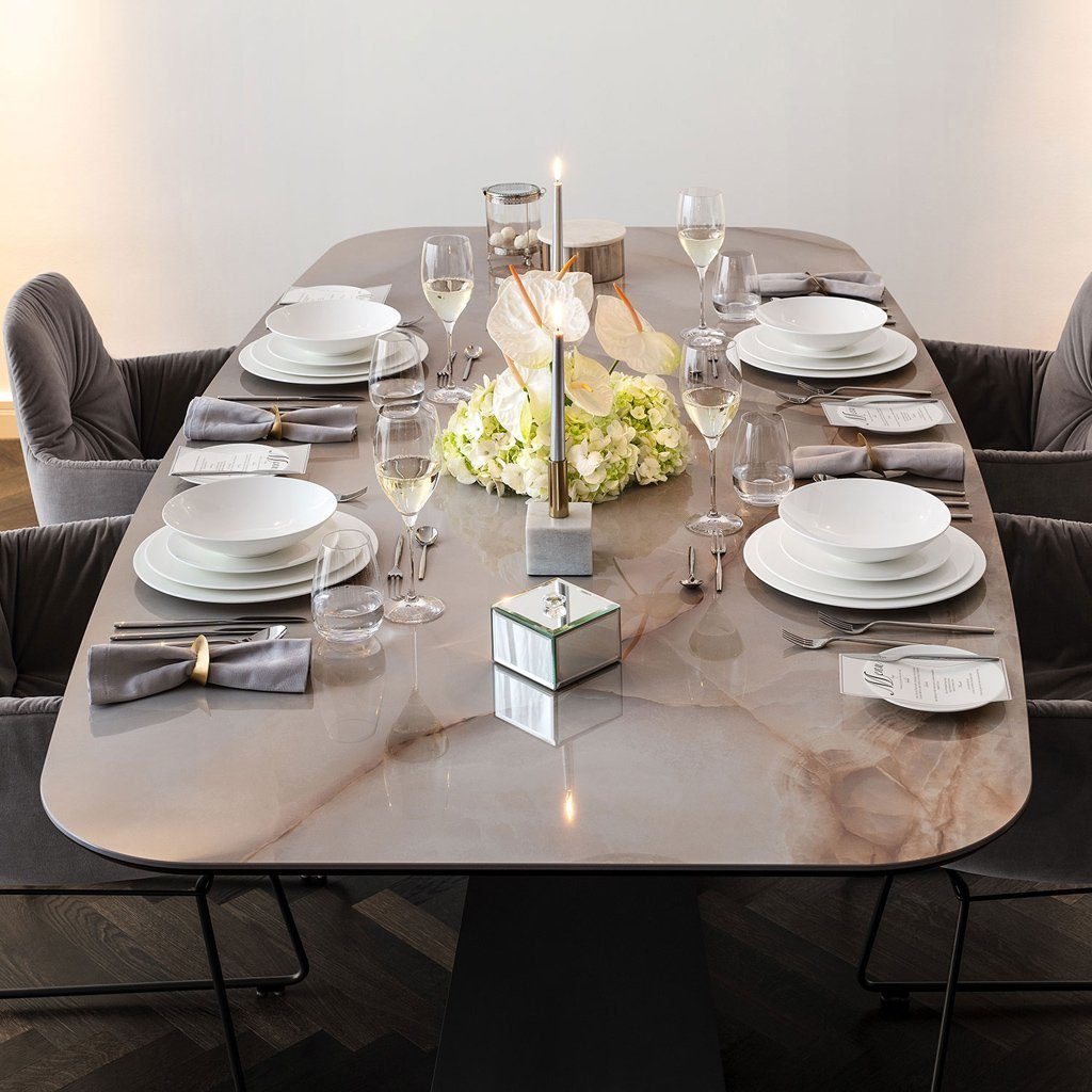 Villeroy & Boch Signature Besteck-Set MetroChic Tafelbesteck 113tlg. (113-tlg), 12 Personen, Edelstahl, Edelstahl, 113 Stck, spülmaschinenfest