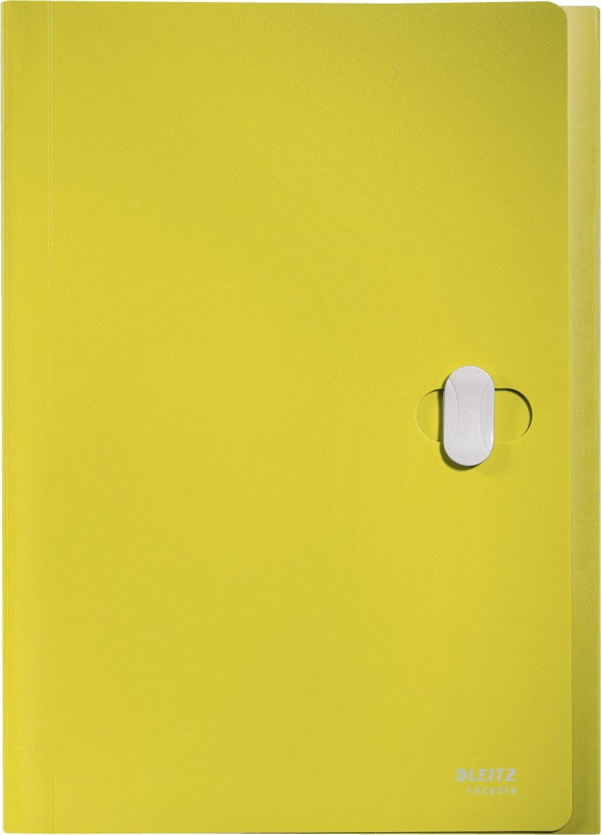 LEITZ Fächermappe Projektmappe Recycle A4 PP 5 Fächer gelb