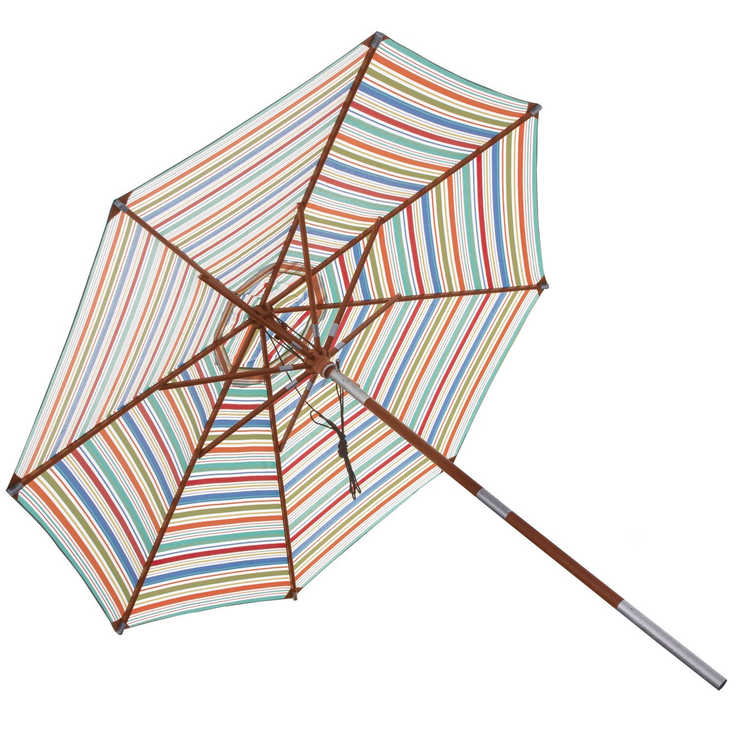 anndora-sonnenschirm Sonnenschirm 3 Meter rund Gestreift 7 Farben, waschbar günstig online kaufen