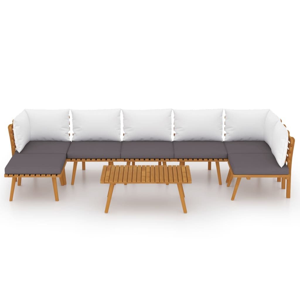 vidaXL Gartenlounge-Set 8-tlg. Garten-Lounge-Set mit Kissen günstig online kaufen