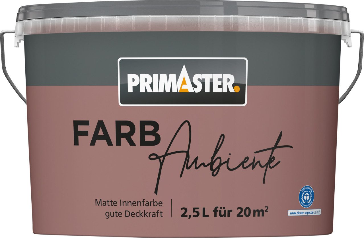Primaster Wandfarbe Primaster Farbambiente Wandfarbe matt bordeaux 2,5