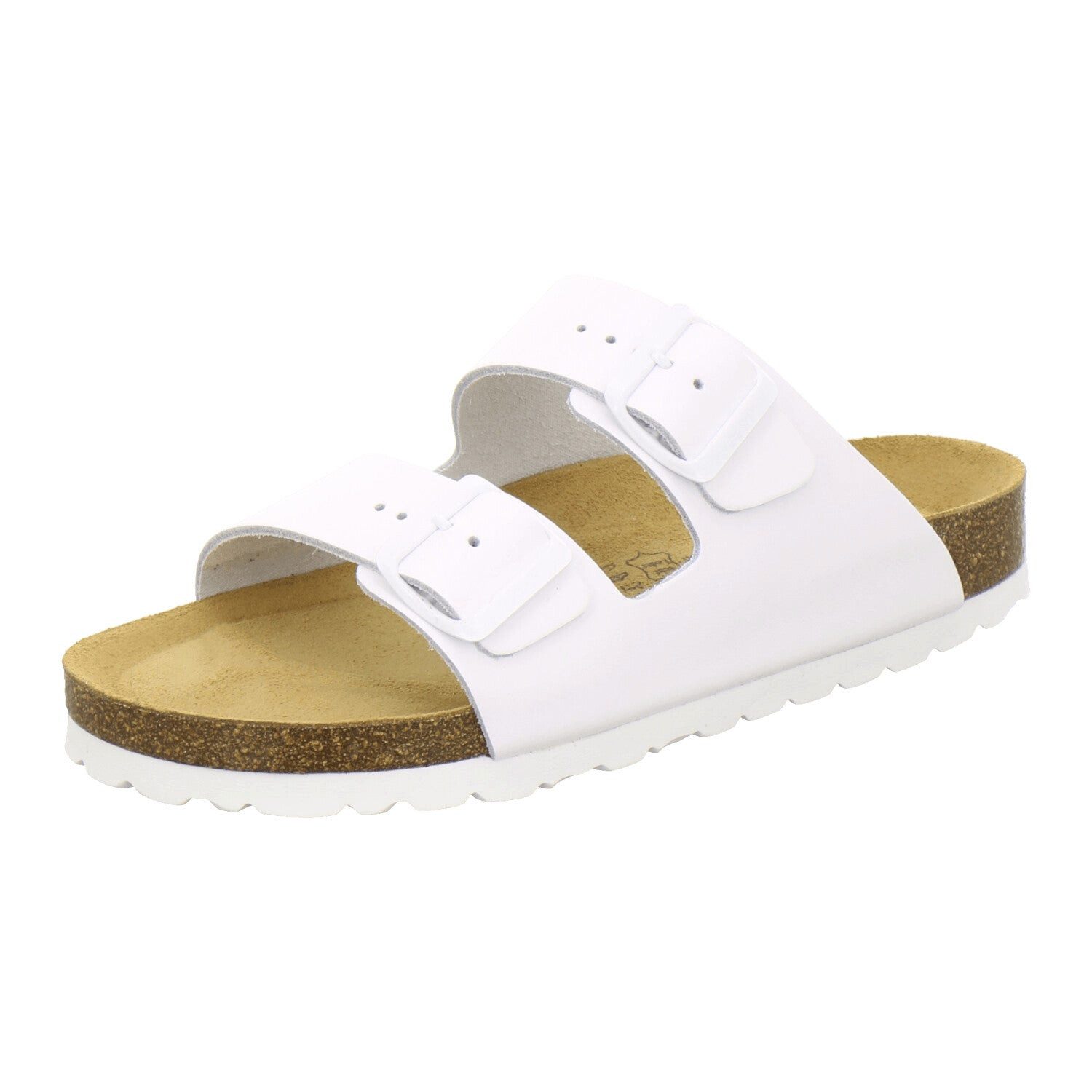 AFS-Schuhe Damen Zweischnaller Pantolette aus Glattleder mit Fußbett, Made in Germany