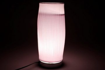 Dekonaz Salzkristall-Tischlampe Dekonaz, Dekorative Lampe, mit zwei Verwendung, Weiß, 13x34 cm