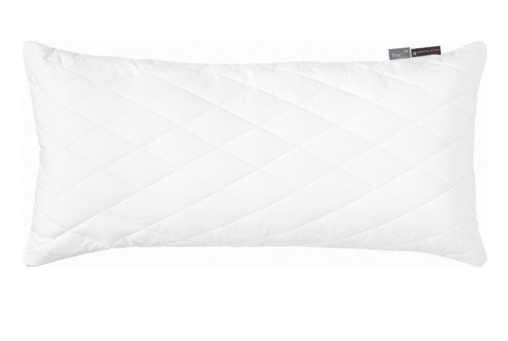 Centa-Star Kopfkissen Famous gesteppte Hülle, Füllung: Marken-Hohlfaserkugeln, 100% Polyester, mit Innenkissen, Füllung kann entnommen werden