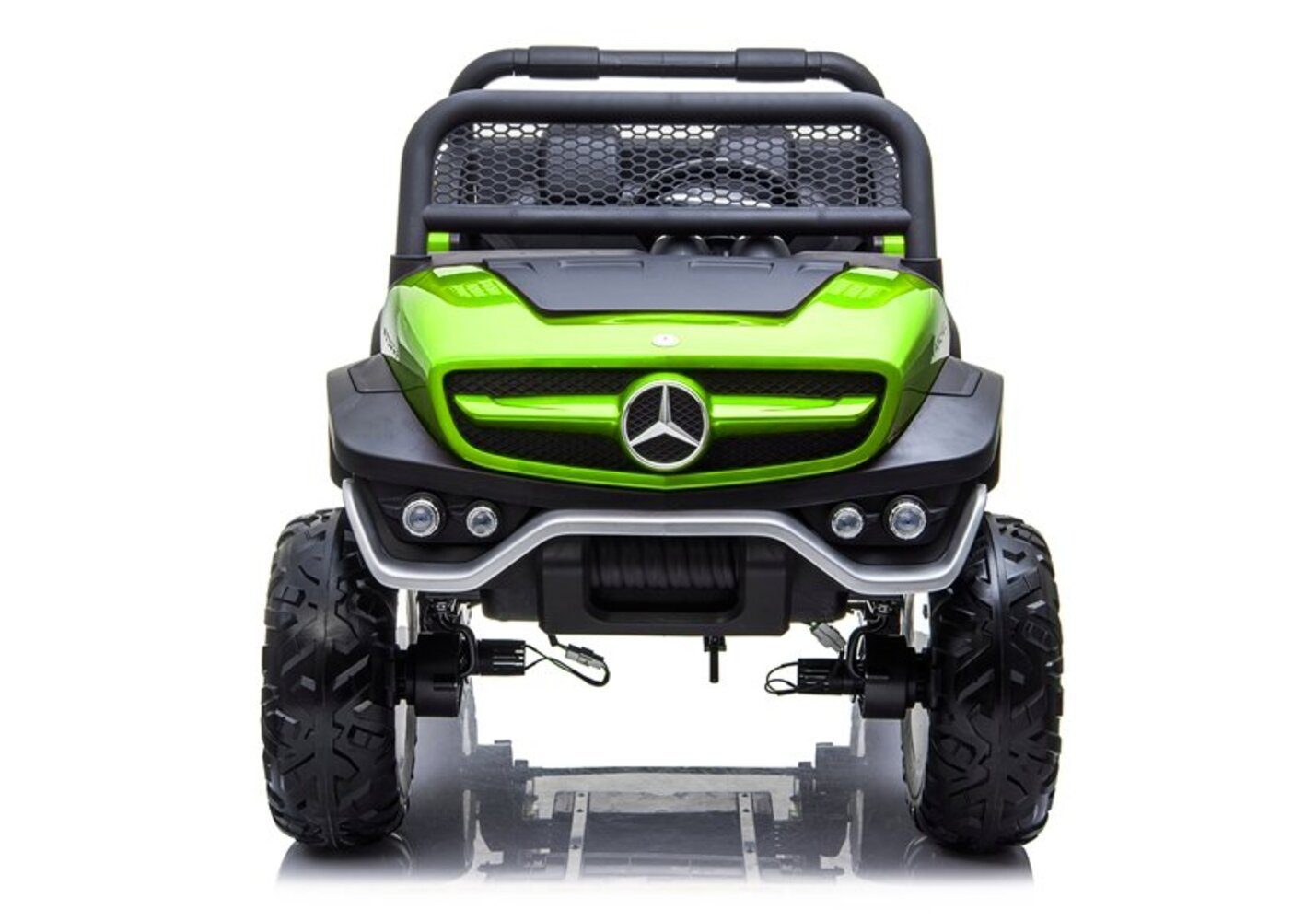 BoGi Elektro-Kinderauto Mercedes UNIMOG XXL 2-Sitzer Elektroauto Kinderfahrzeug 4x45W 12V 14Ah