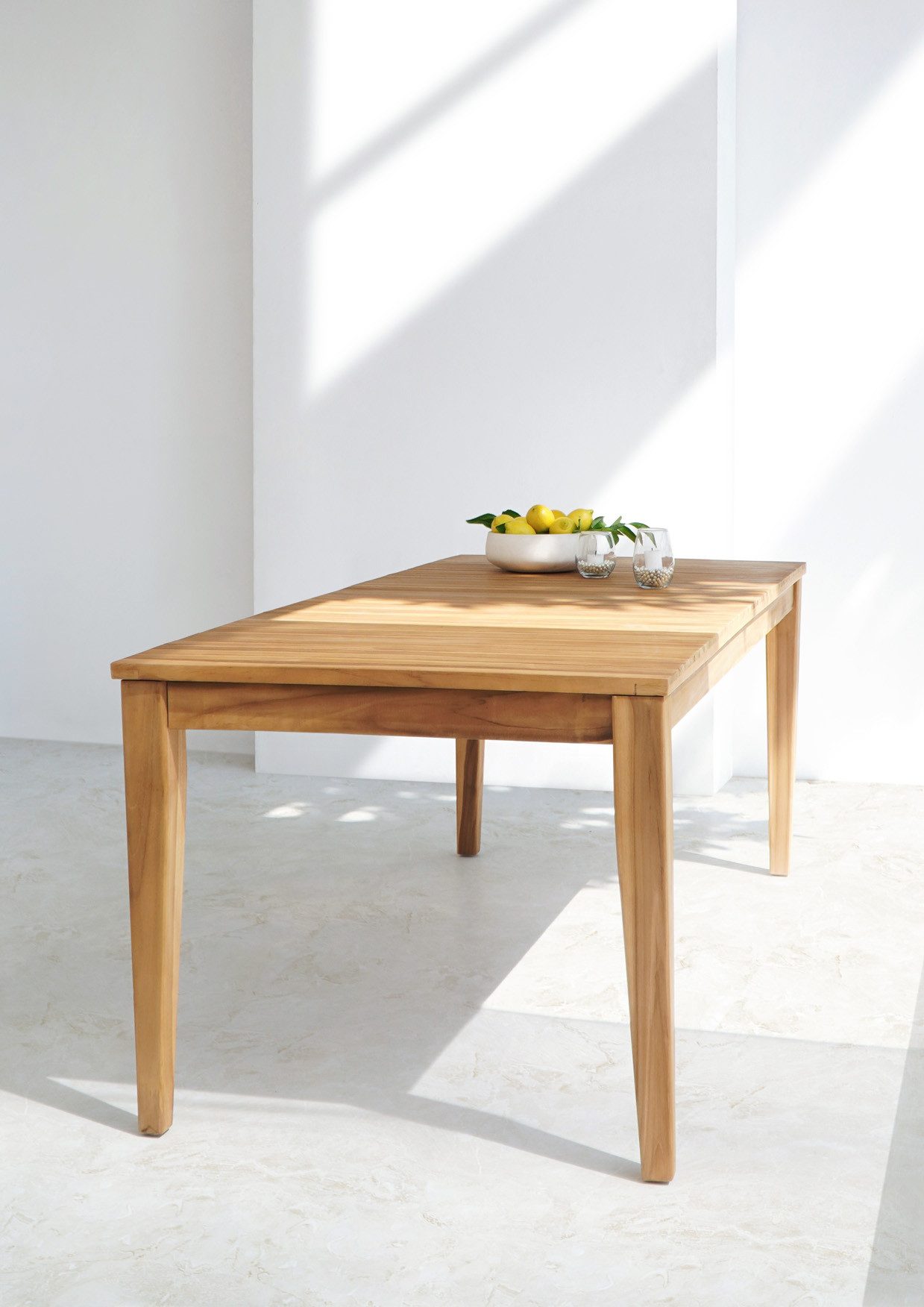 More2Home Gartentisch KINITO, Teakholz massiv, 200 x 90 cm