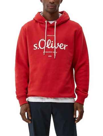 s.Oliver Kapuzensweatshirt mit gummiertem Print