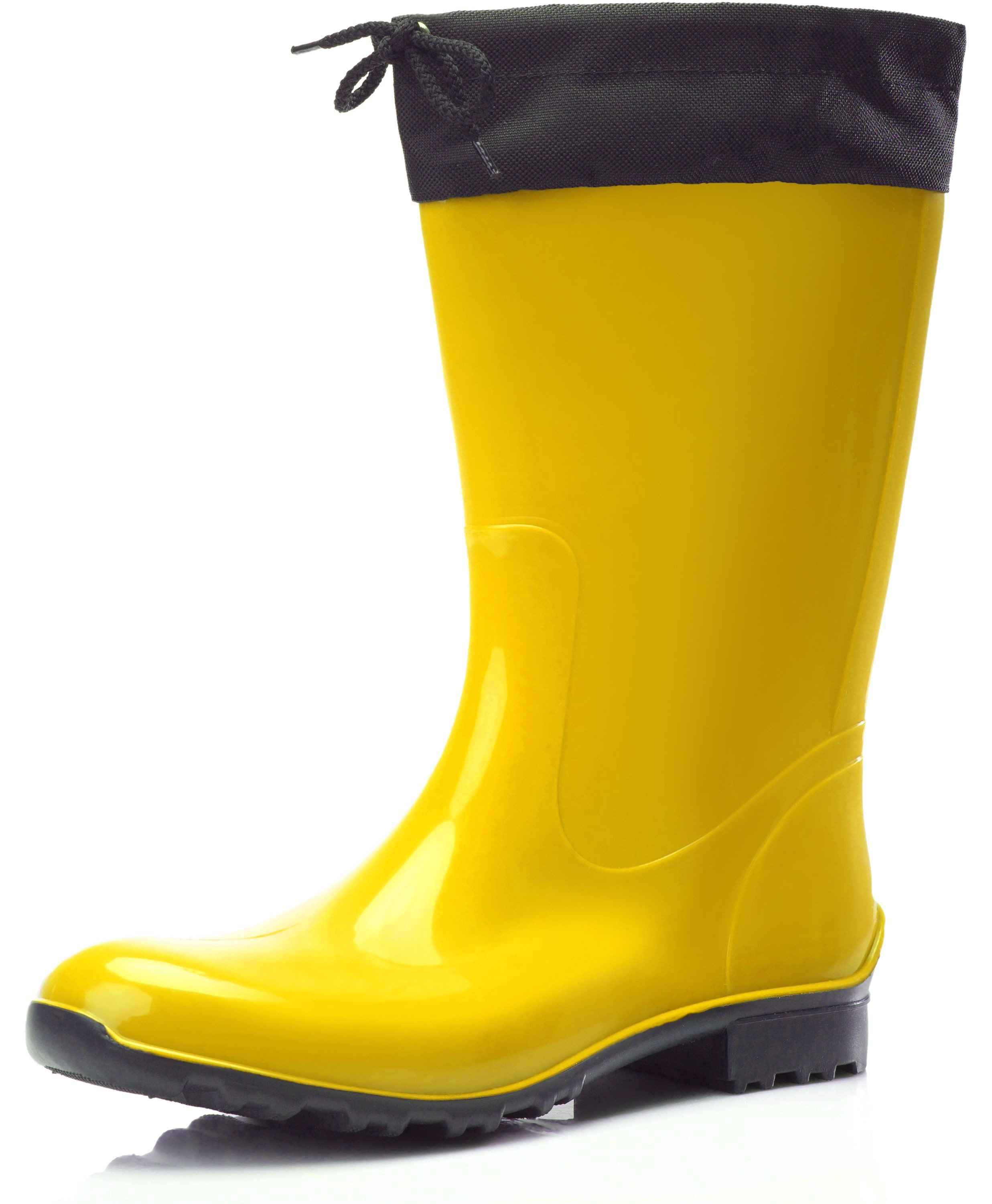 Damen Gummistiefel mit Stulpe LA-968 Gummistiefel