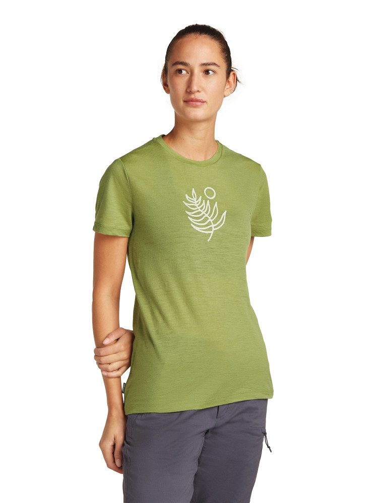 Icebreaker T-Shirt W Mer 150 Tech Lite SS Tee Fresh Fern OLIVE
