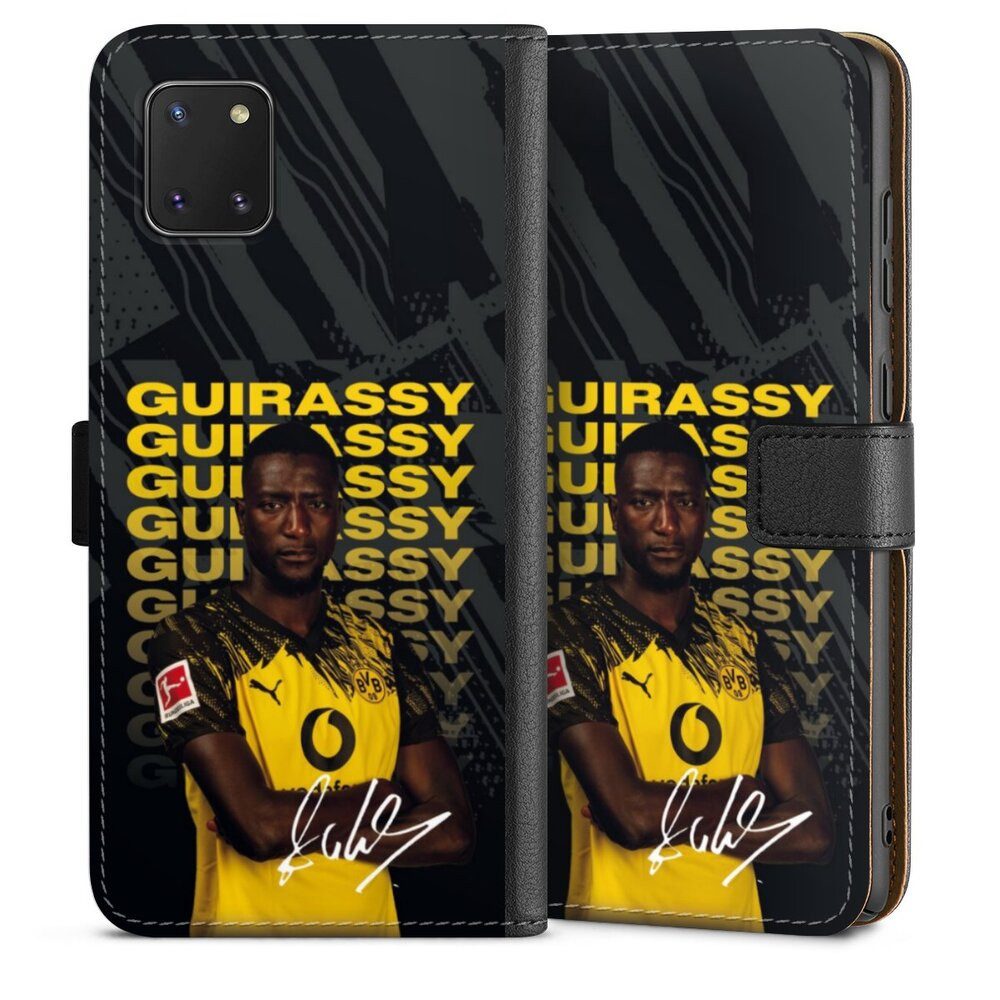 DeinDesign Handyhülle Borussia Dortmund Serhou Guirassy BVB Serhou Guirassy 25/26, Samsung Galaxy Note 10 lite Hülle Flip Case Klapphülle