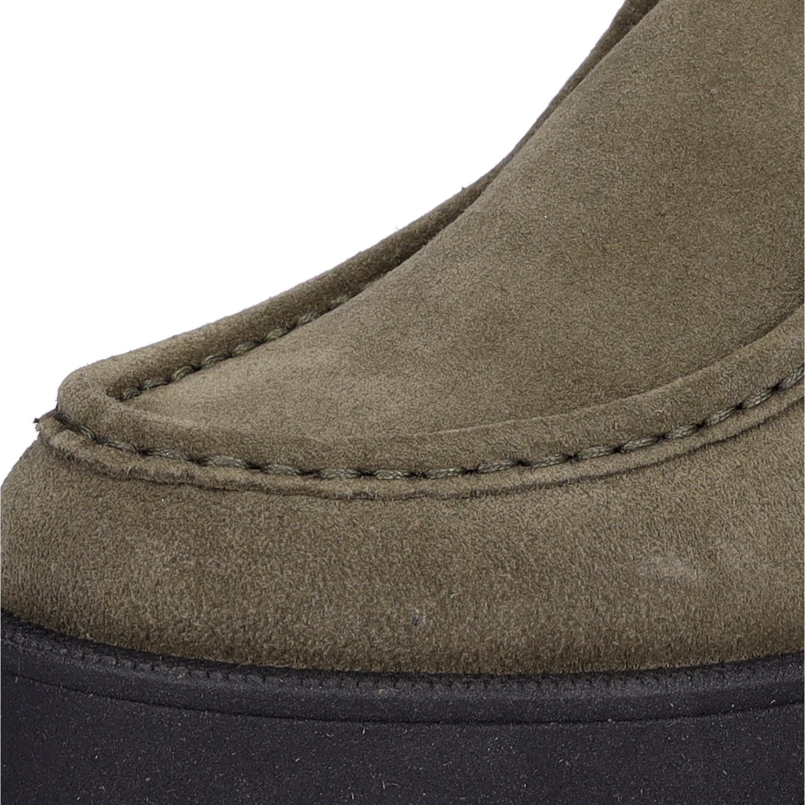 MIDS MINKA Damen Schnürschuh oliv aus Veloursleder mit Mokassin-Naht & griffiger Profilsohle – Bild 5 von 5