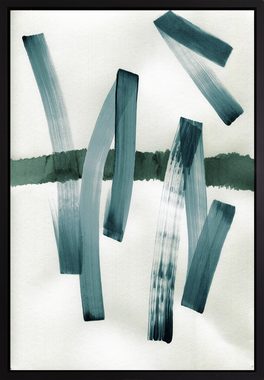queence Leinwandbild Abstrakte Kunst, Abstrakt, mit einem Schattenfugenrahmen veredelt