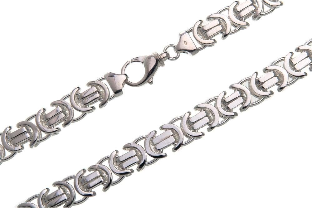 Silberkettenstore Silberkette Königskette, flach 14mm 925 - wählbar Länge von Silber, 45-100cm