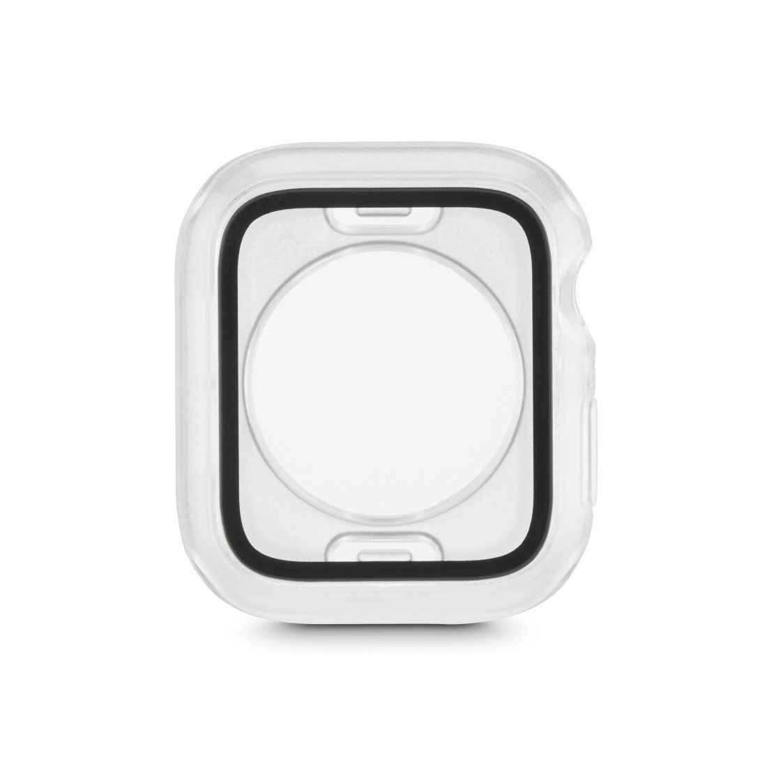 Hama Smartwatch-Hülle Schutzhülle für Apple Watch 7, Apple Watch 8 und Apple Watch 9, 45 mm, elegant, für Sport und Alltag, Rundumschutz, transparent, robust