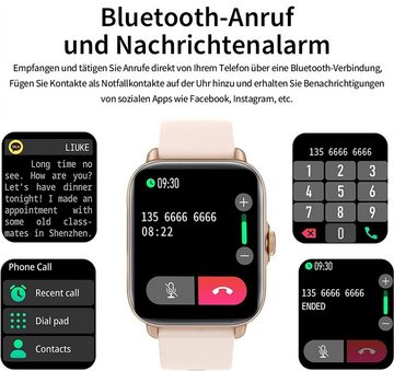 Bothergu Smartwatch, Fitness Armband mit Pulsuhr Schlafmonitor Schrittzähler