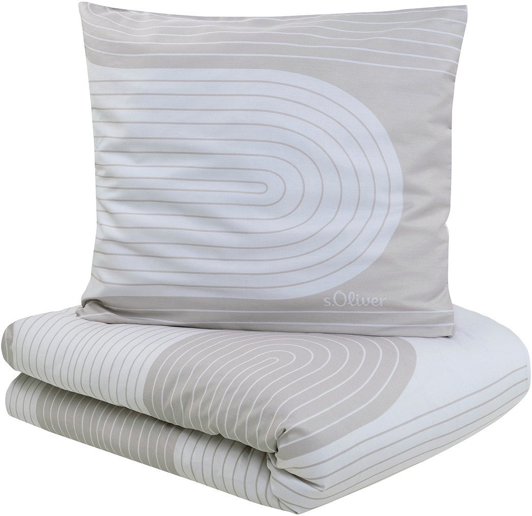 s.Oliver Bettwäsche s.Oliver Satinbettwäsche, Mako-Satin, 2 teilig, in leichten Naturtönen