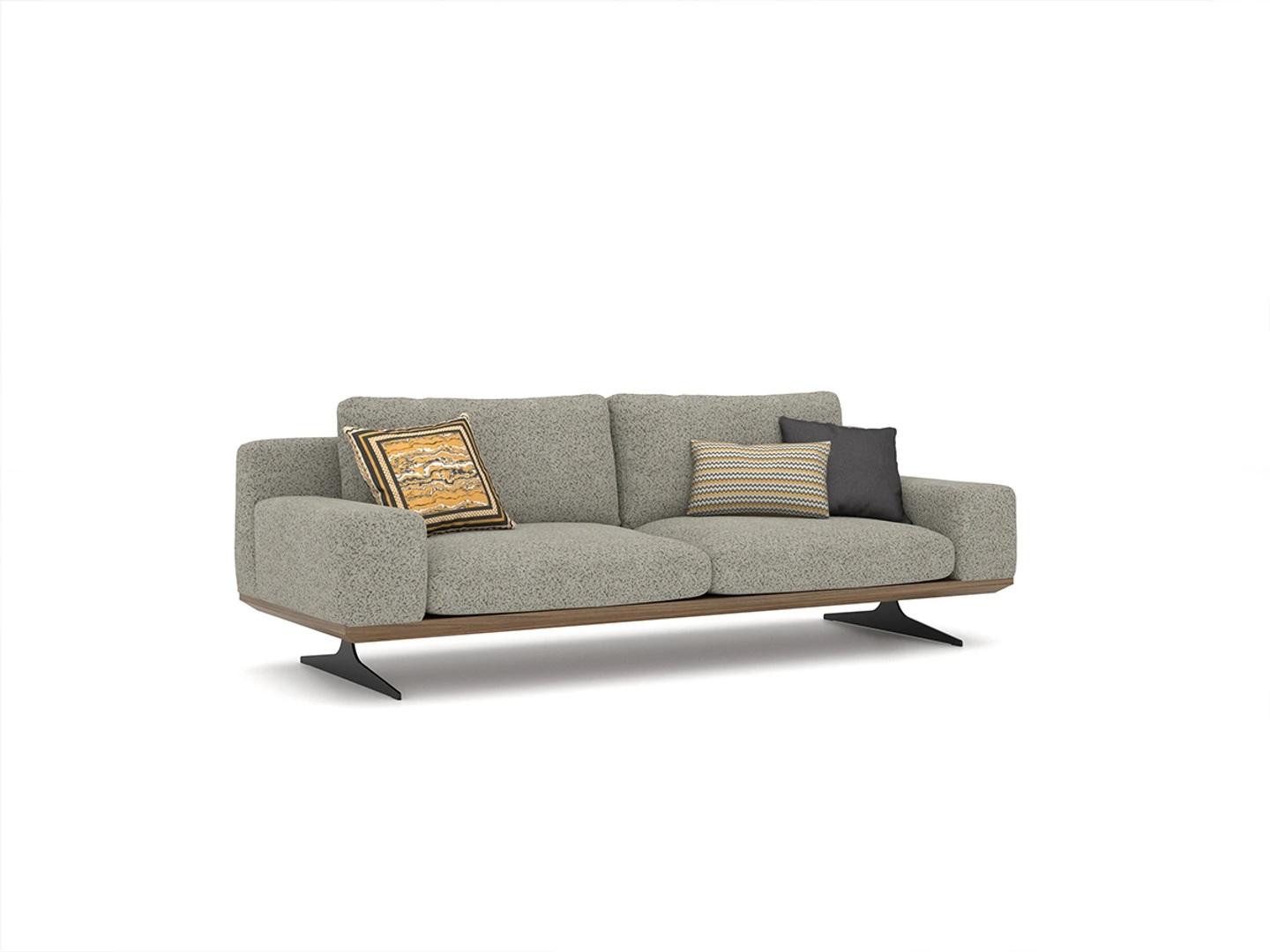 Xlmoebel Polstergarnitur Moderne Sofagarnitur mit hochwertigem Stoff und eleganten Tischen, (Sofagarnitur, 5-tlg., Beistelltisch), Hergestellt in Europa
