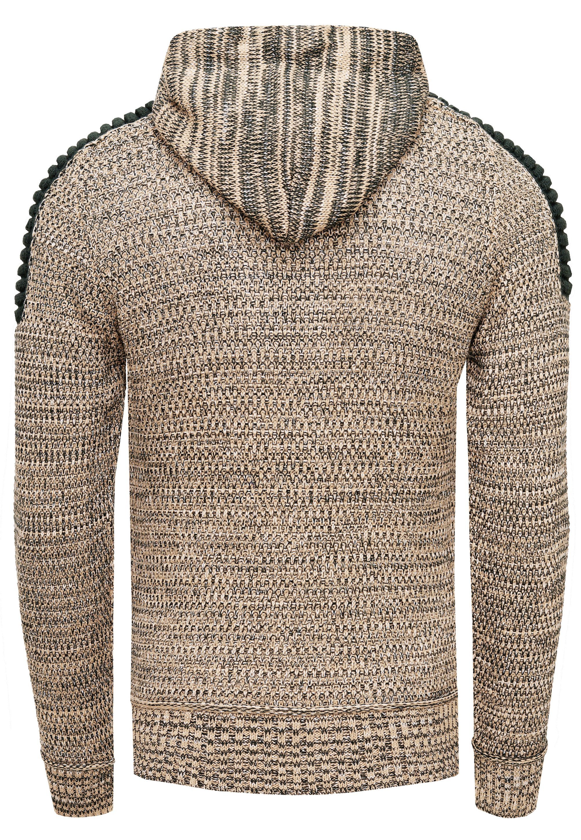 Rusty Neal Kapuzensweatshirt Knitwear mit praktischem Reißverschluss günstig online kaufen