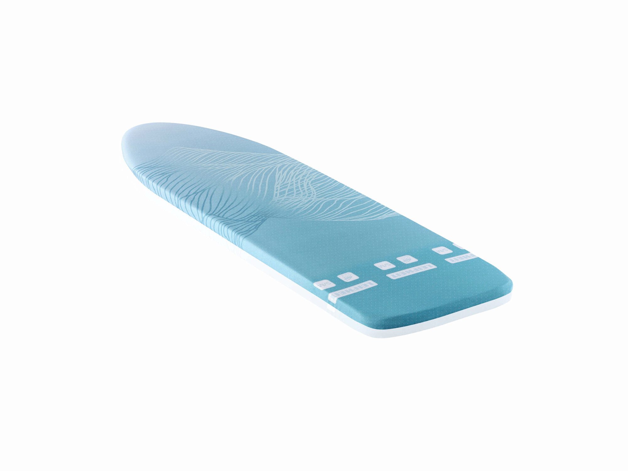 Leifheit Ersatz-Bügelbrettbezug Bügeltischbezug Perfect Steam Air Board Express S/M, Bügelfläche bis 125 x 40 cm, auch für Dampfstationen, modernes Dekor