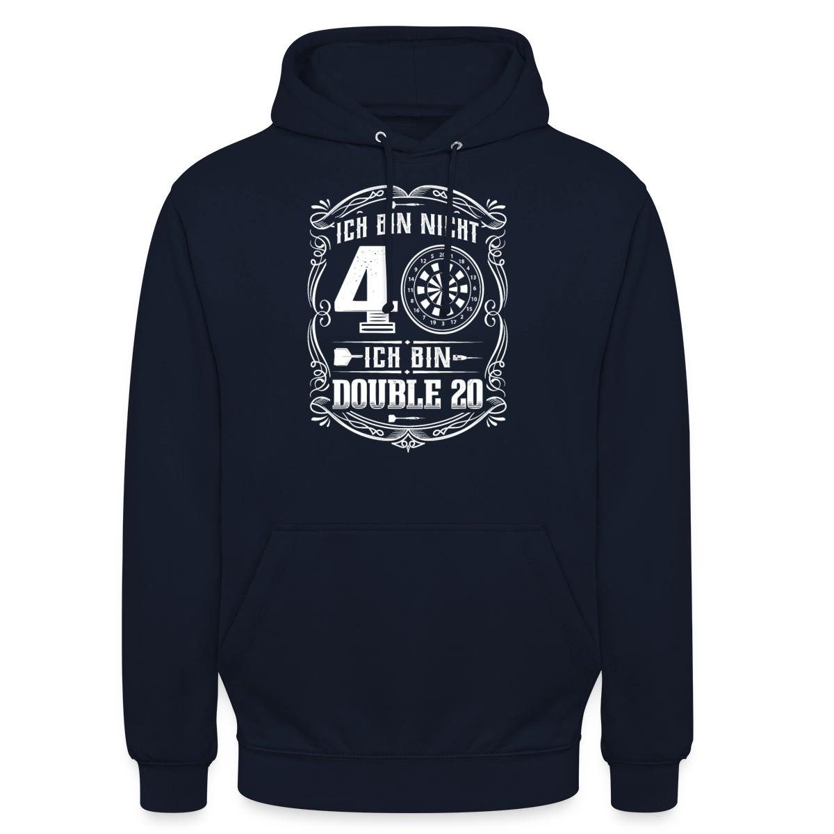Hoodie 40. Geburtstag, Nicht 40 Double 20 Unisex Hoodie