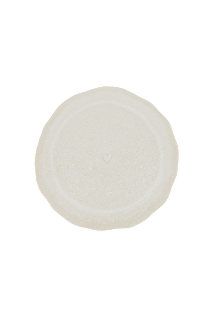 Bastion Collections Geschirr-Set Kuchenteller - JUNE - creme