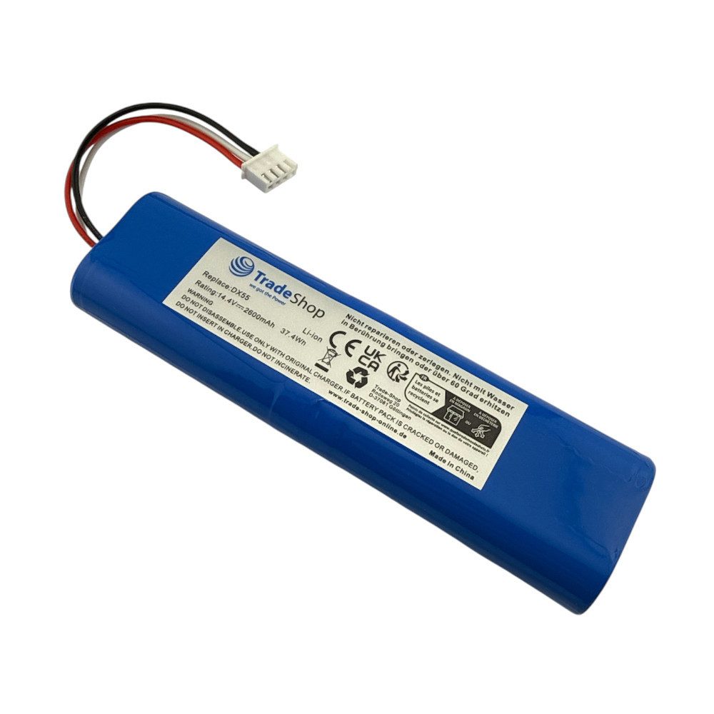 Trade-Shop Akku passend für Ecovacs DG36, DG3G, DG70, Ozmo SLIM10 SLIM11 Akku Li-Ion 2600 mAh (14,4 V)