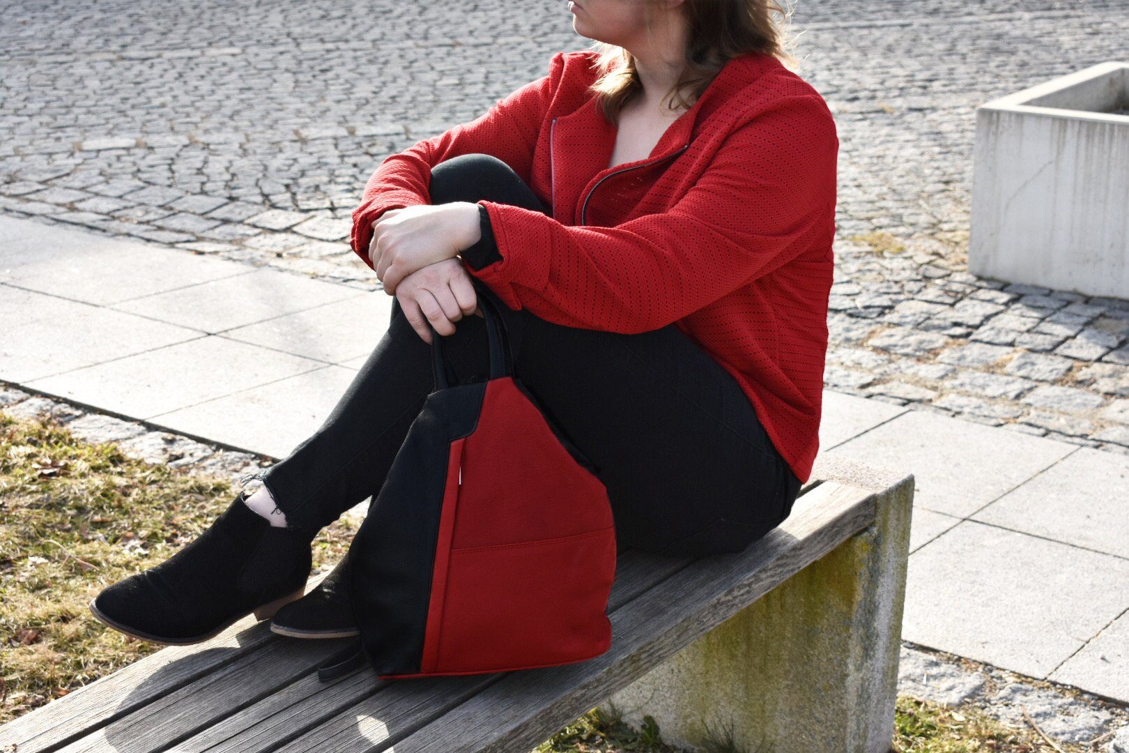 Cinino Cityrucksack Verona, Lederrucksack Sicherheitsrucksack