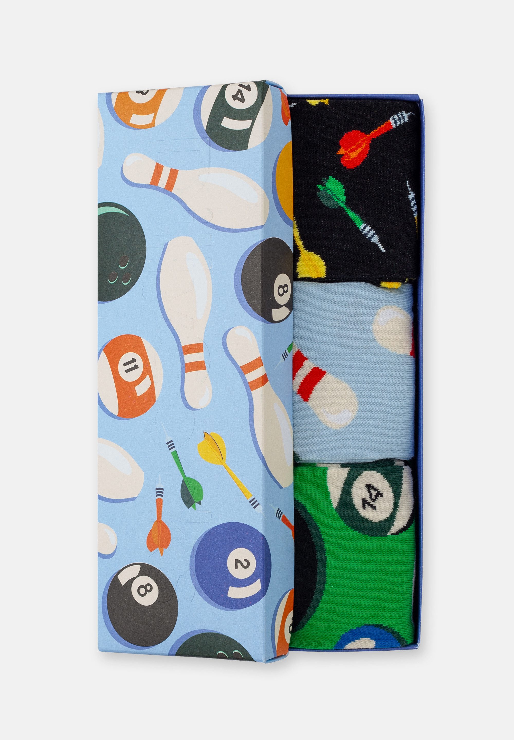 DillySocks Basicsocken Strike & Score (3er Box) Aus Baumwolle & recyceltem Polyamid