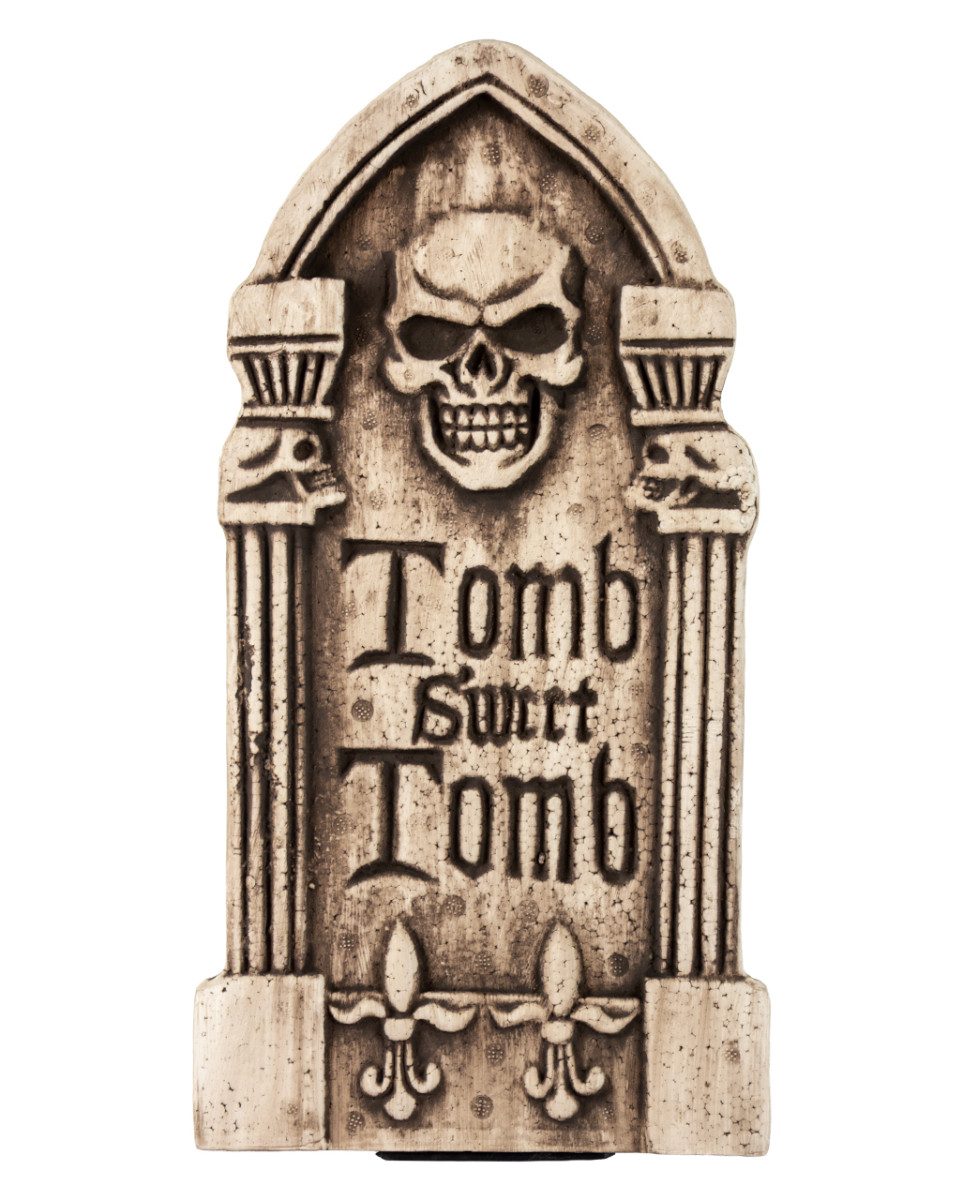 Horror-Shop Dekoobjekt Kleiner Gotischer Halloween Grabstein 40 cm