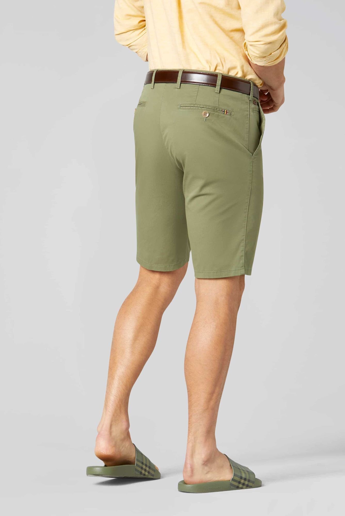 französischen Einschubtaschen mit MEYER dunkelgrün Shorts