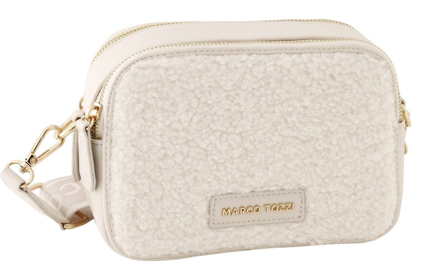 MARCO TOZZI Umhängetasche, Damen Kamerabag, Minibag im Teddy-Look günstig online kaufen