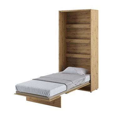 yourhouse24 Schrankbett Bed Concept Vertikal Gästebett Eiche Artisan 90/120/140/160/180cm