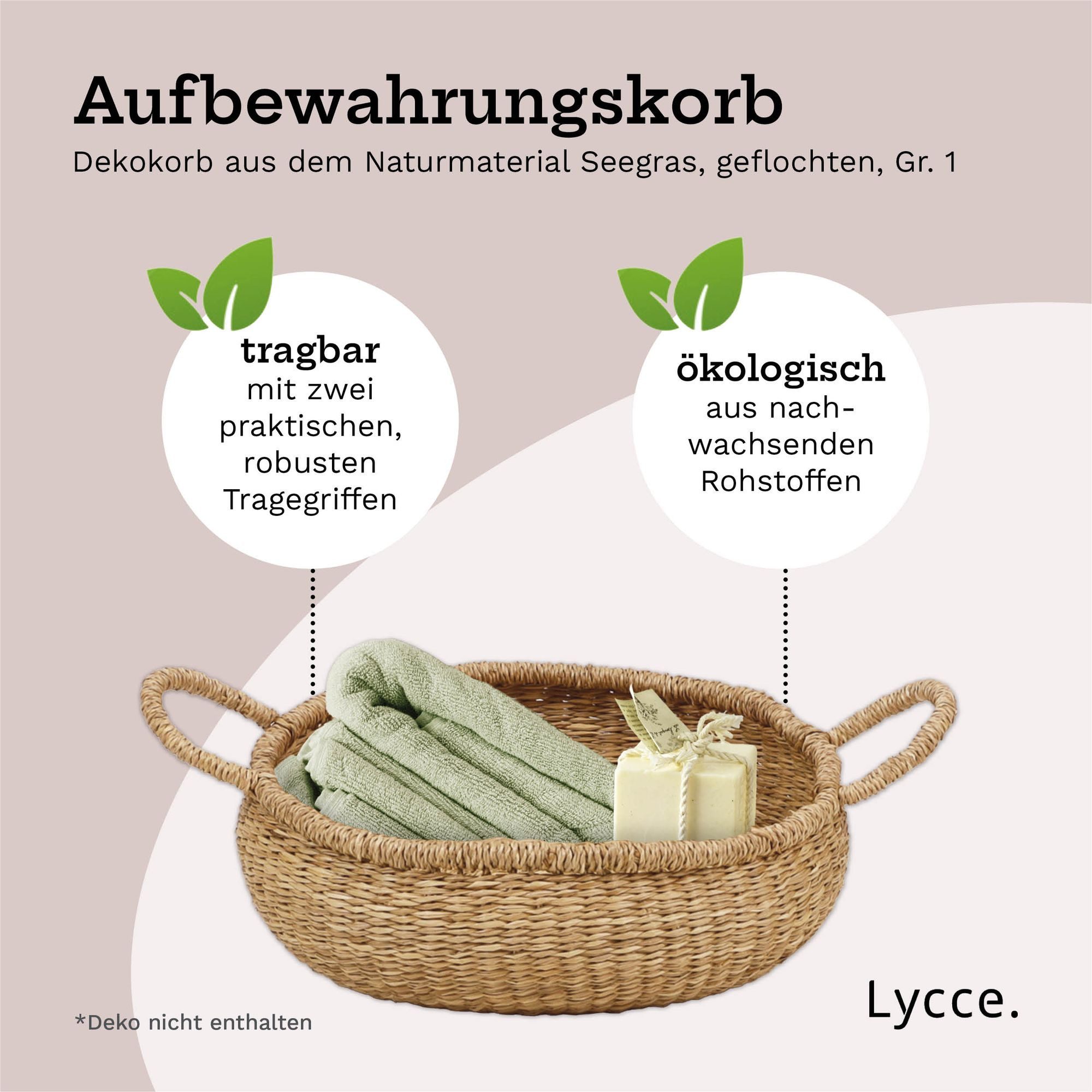Lycce Wäschebox Aufbewahrungskorb Gr.1 Natur, Korb günstig online kaufen