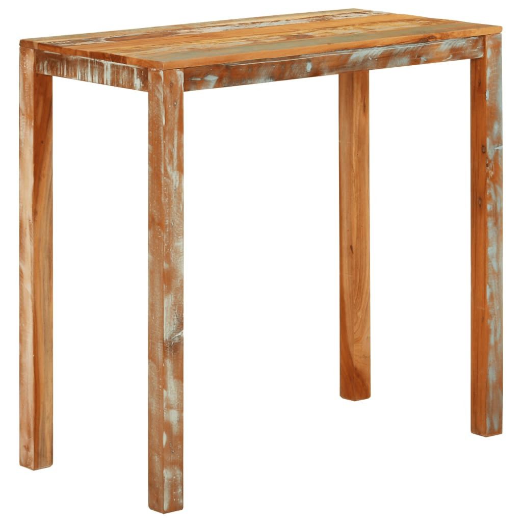 vidaXL Beistelltisch Bartisch 112x55x108 cm Altholz Massiv (1-St)