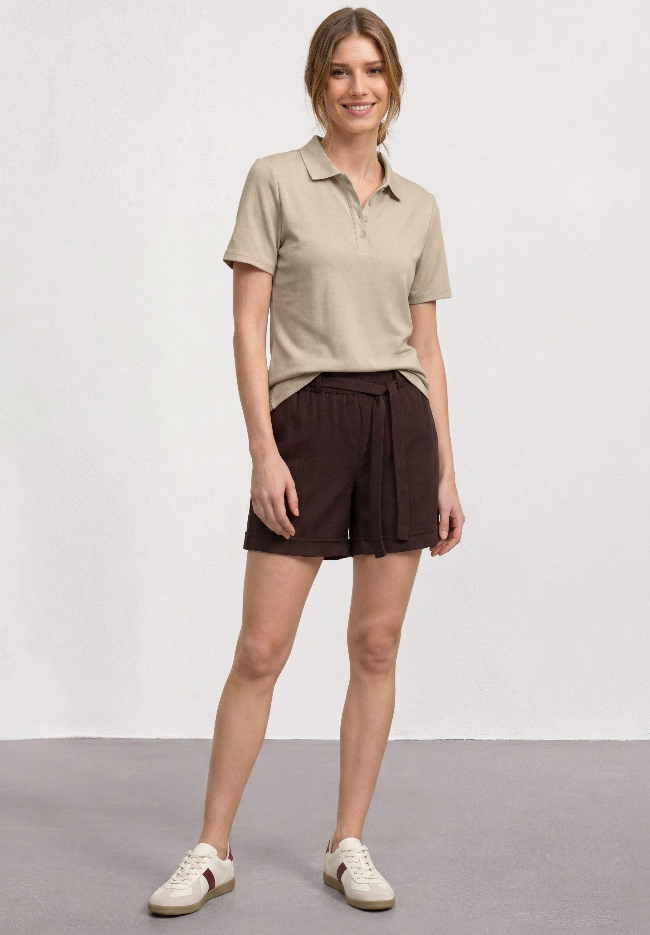 STREET ONE Poloshirt aus Baumwolle mit Stretchante
