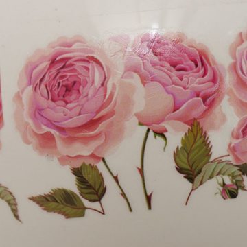 BOLTZE Dekovase 2er Set "Roselia" aus Porzellan in rosa/weiß, Vasen Rosen (2 St)