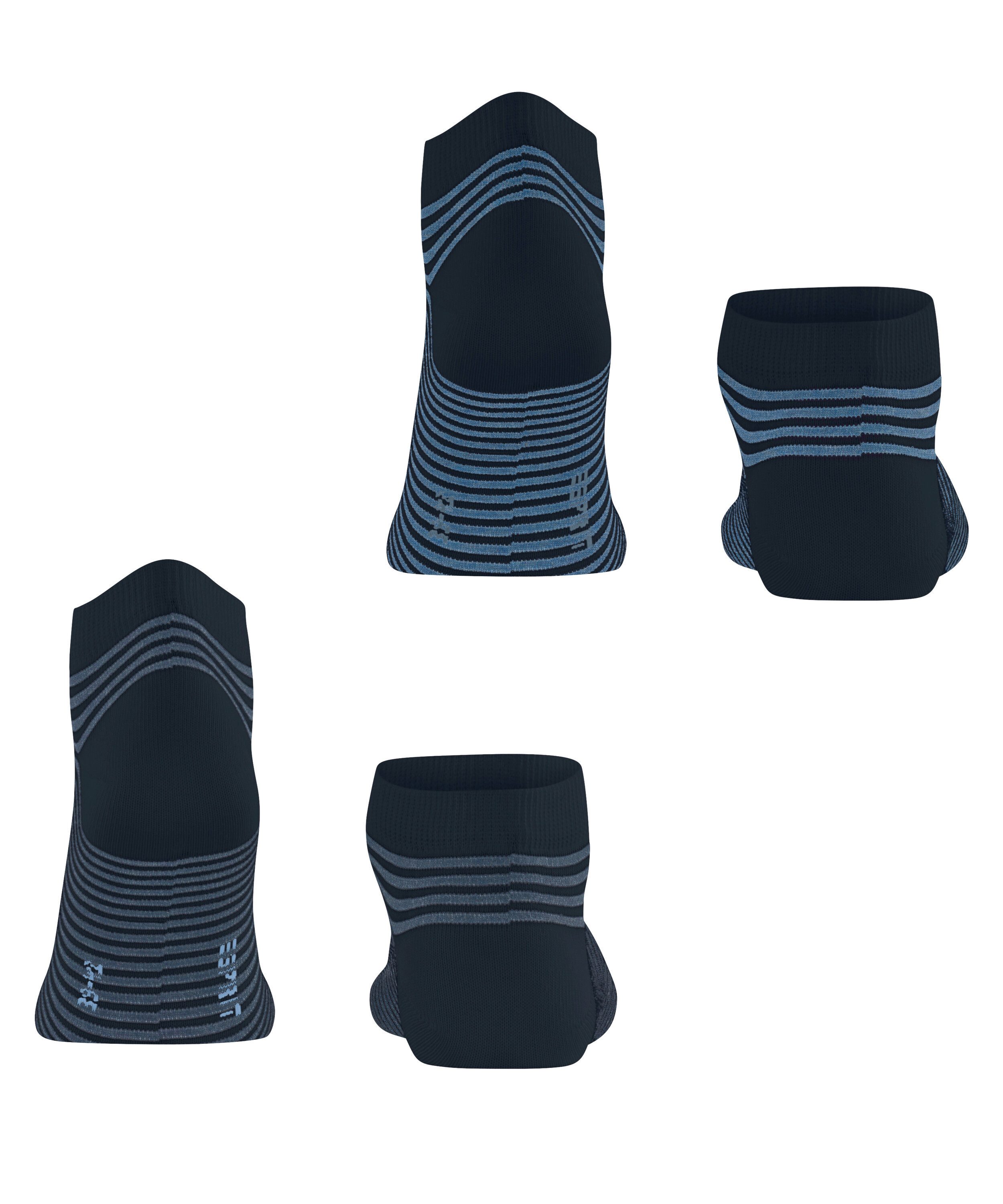 Esprit Sneakersocken Fine Line (2 Paar) gestreift, schmales Bündchen, bequem