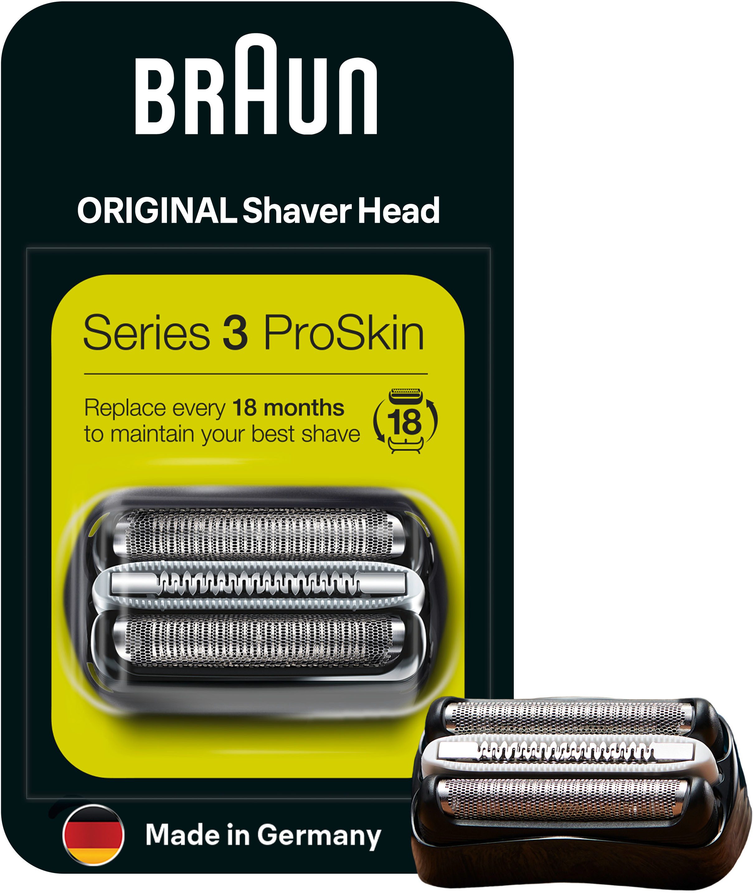 Braun Ersatzscherteil Series 3 32, kompatibel mit Series 3 Rasierern