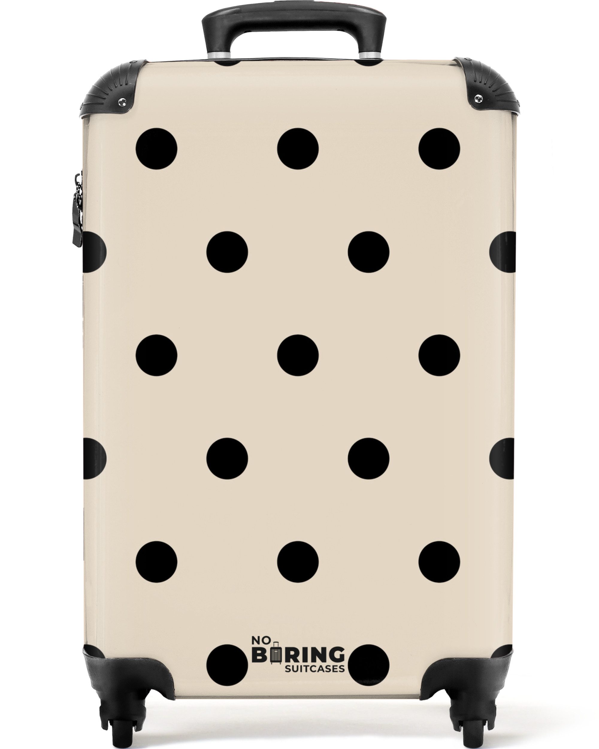 NoBoringSuitcases.com© Hartschalen-Trolley Beigefarbener Hintergrund mit sc günstig online kaufen